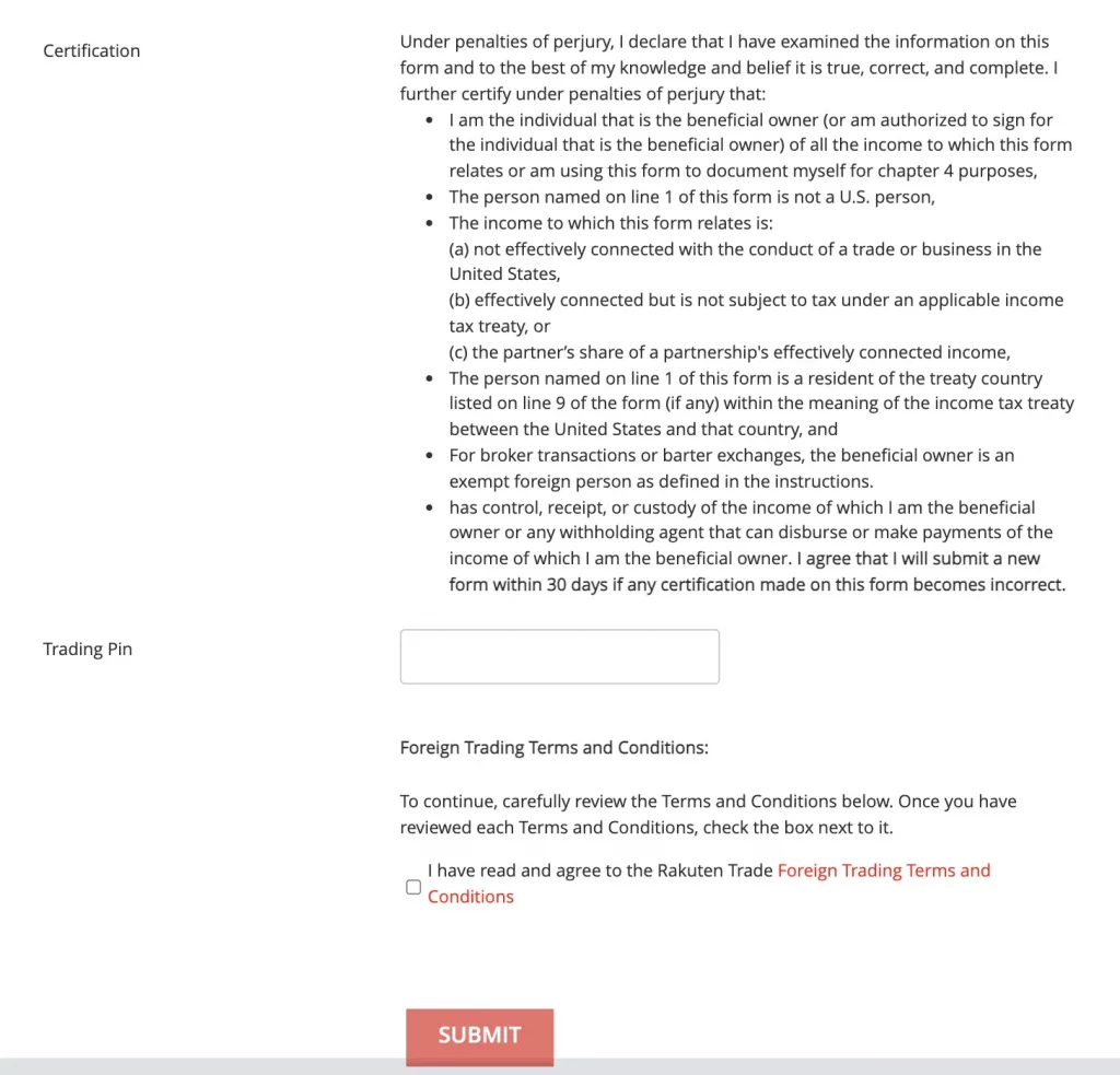 Rakuten Trade申请美股交易第四步_阅读合规信息,创建交易密码