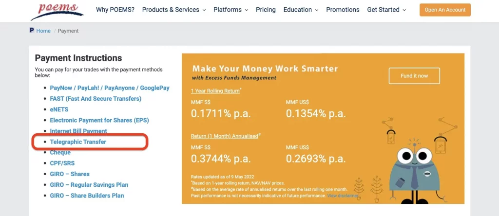 辉立证券 (Poems)1分钟搞定马币入金