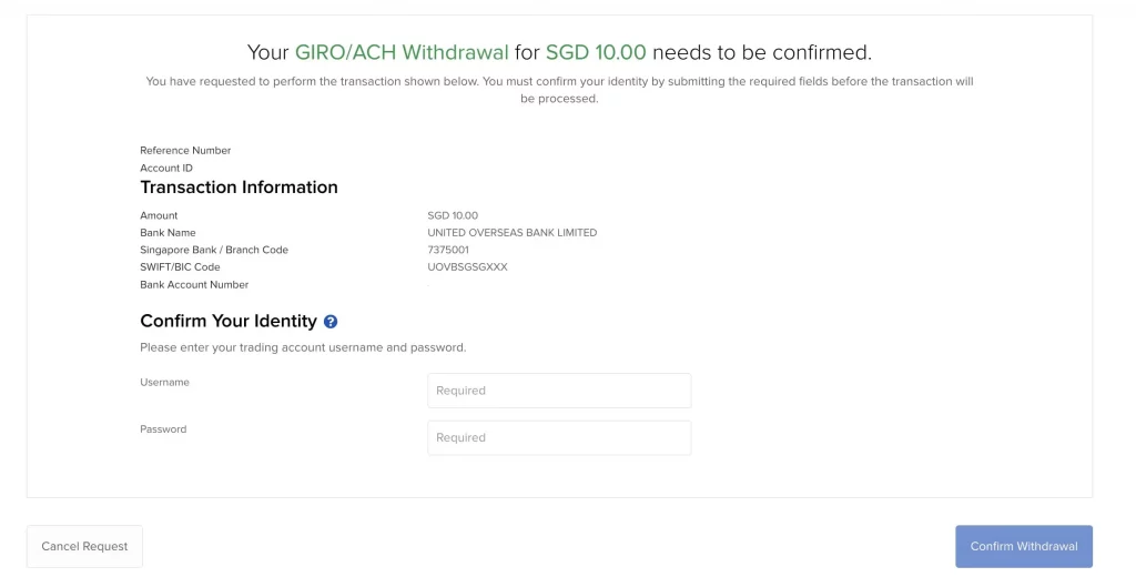 Interactive Brokers出金第六步_确认所有出金信息